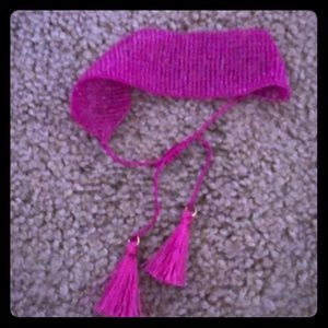 Fuchsia Express bracelet beaded